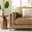 Modway Roscoe 81 inch Vegan Leather Sofa in Brown