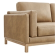 Modway Roscoe 63 inch Vegan Leather Loveseat in Brown