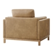 Modway Roscoe Vegan Leather Armchair in Brown