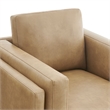Modway Roscoe Vegan Leather Armchair in Brown