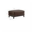 Modway Roscoe Vegan Leather Ottoman in Brown