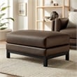Modway Roscoe Vegan Leather Ottoman in Brown