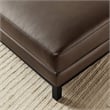 Modway Roscoe Vegan Leather Ottoman in Brown