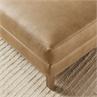 Modway Roscoe Vegan Leather Ottoman in Brown