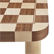 Modway Oscar 36 Inch Square Checkered Dining Table in Brown