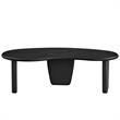 Modway Vetra Kidney-Shaped Free Coffee Table in Black