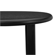 Modway Vetra Kidney-Shaped Free Coffee Table in Black