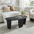 Modway Vetra Kidney-Shaped Free Coffee Table in Black