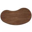 Modway Vetra Kidney-Shaped Free Coffee Table in Brown