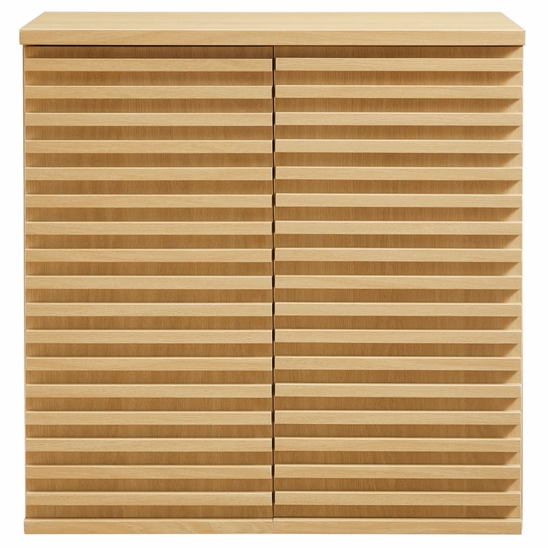 Modway Render Wall Mounted Bathroom Cabinet in Brown