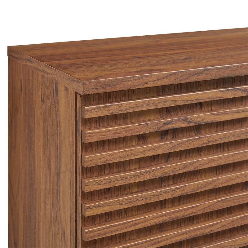 Modway Render Wall Mounted Bathroom Cabinet in Brown