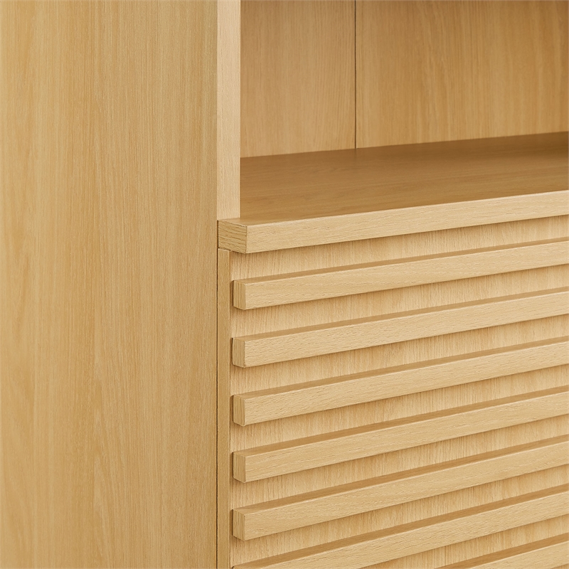 Modway Render Freestanding Bathroom Storage Cabinet in Brown