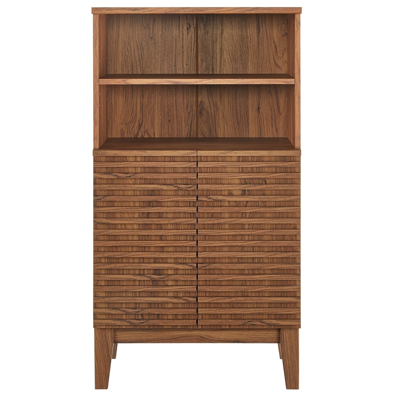 Modway Render Freestanding Bathroom Storage Cabinet in Brown