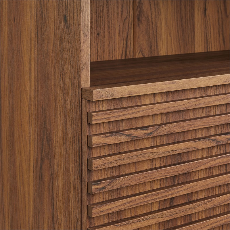 Modway Render Freestanding Bathroom Storage Cabinet in Brown