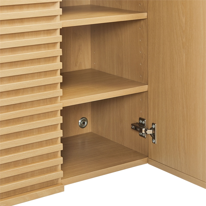 Modway Render Bathroom Cabinet Set in Brown