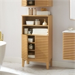 Modway Render Bathroom Cabinet Set in Brown