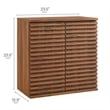 Modway Render Bathroom Cabinet Set in Brown