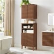 Modway Render Bathroom Cabinet Set in Brown