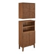 Modway Render Bathroom Cabinet Set in Brown