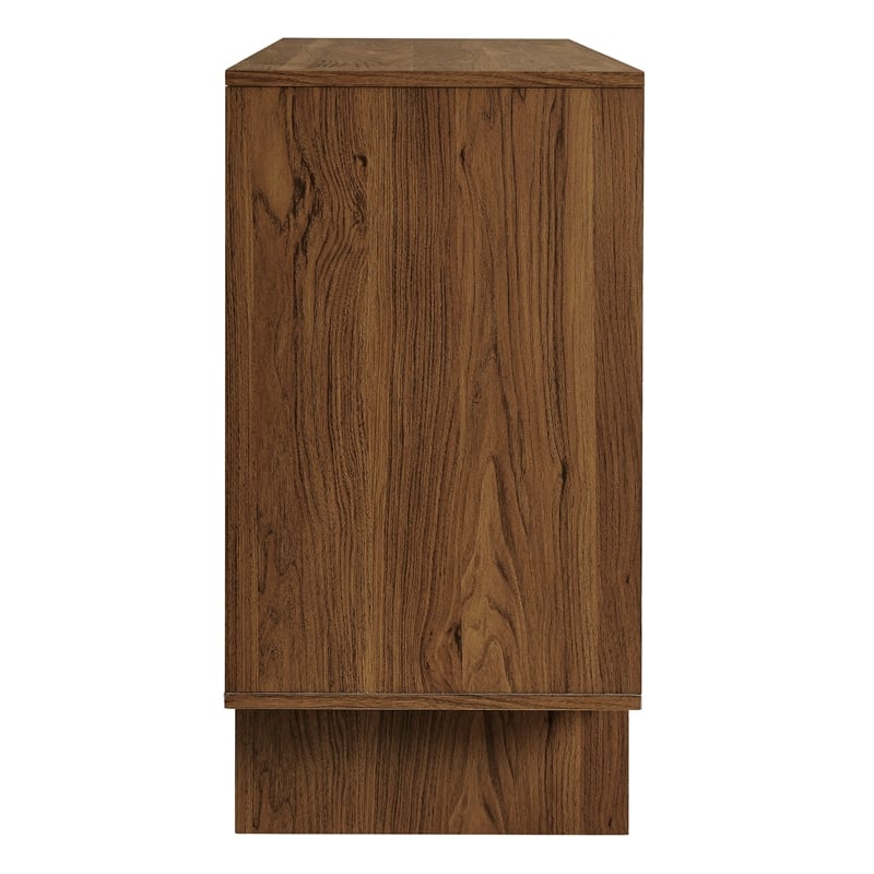 Modway Owen 59 Inch 4 Door Geometric Sideboard in Brown