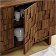 Modway Owen 59 Inch 4 Door Geometric Sideboard in Brown