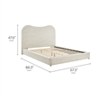Modway Seluna Boucle Queen Platform Bed in White