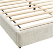Modway Seluna Boucle Queen Platform Bed in White
