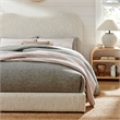 Modway Seluna Boucle Queen Platform Bed in White