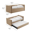 Modway Veyla Channel Tufted Performance Velvet Twin Daybed With Trundle in Brown