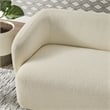 Monica 88 Inch Boucle Fabric Sofa in Cream