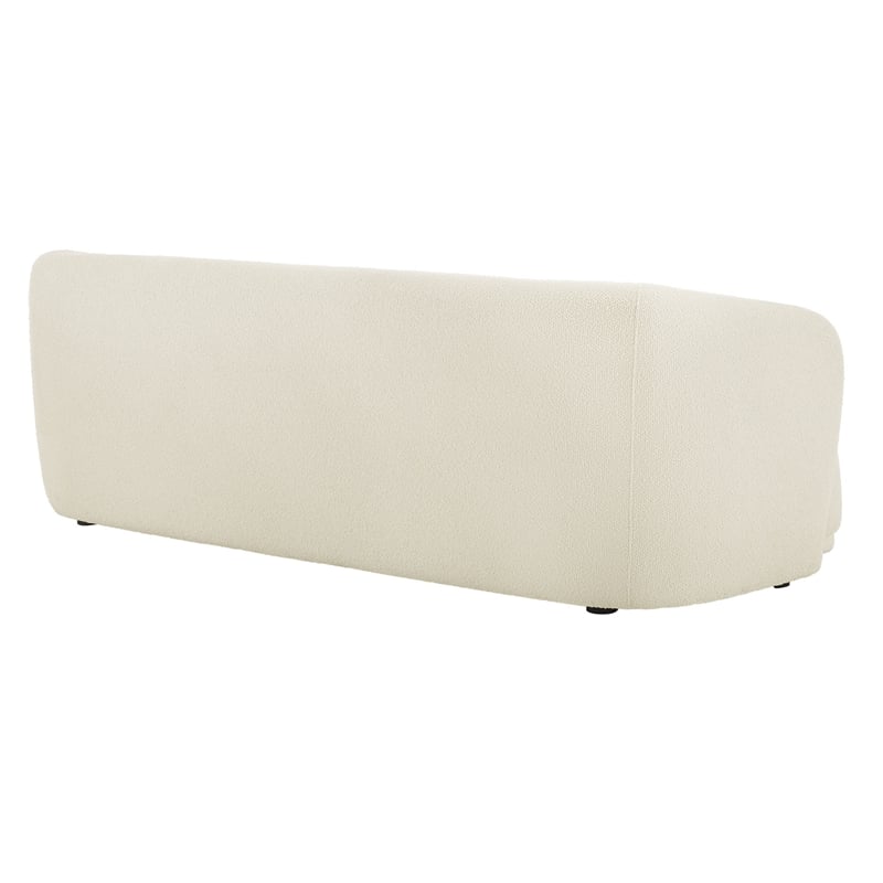 Monica 88 Inch Boucle Fabric Sofa in Cream