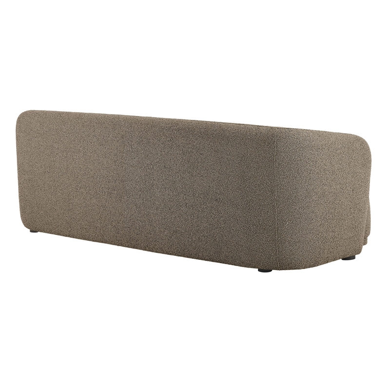 Monica 88 Inch Boucle Fabric Sofa in Earth