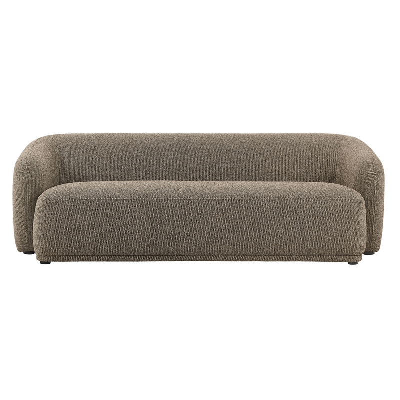 Monica 88 Inch Boucle Fabric Sofa in Earth