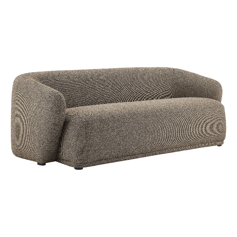 Monica 88 Inch Boucle Fabric Sofa in Earth