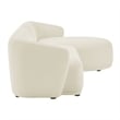 Monica 2 Piece Right Facing Boucle Fabric Modular Sofa with Chaise