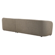 Monica 2 Piece Right Facing Boucle Fabric Modular Sofa with Chaise