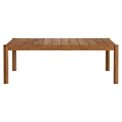 Modway Eleni 7 Piece Outdoor Patio Teak Wood Dining Set in Natural Sail