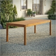 Eleni 89-Inch Outdoor Patio Teak Wood Dining Table in Natural