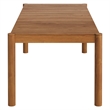 Eleni 89-Inch Outdoor Patio Teak Wood Dining Table in Natural