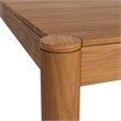Eleni 89-Inch Outdoor Patio Teak Wood Dining Table in Natural