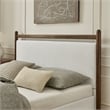 Ginny King Size Platform Bed Frame in Wenge Heathered Ivory