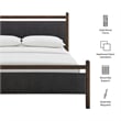 Ginny Full Size Platform Bed Frame in Wenge Heathered Dark Gray