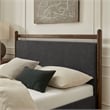 Ginny Full Size Platform Bed Frame in Wenge Heathered Dark Gray