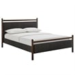 Ginny Full Size Platform Bed Frame in Wenge Heathered Dark Gray