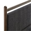 Ginny Full Size Platform Bed Frame in Wenge Heathered Dark Gray