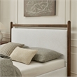 Ginny Full Size Platform Bed Frame in Wenge Heathered Ivory