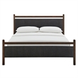 Ginny Queen Size Platform Bed Frame in Wenge Heathered Dark Gray