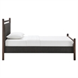 Ginny Twin Size Platform Bed Frame in Wenge Heathered Dark Gray