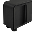 Bellamy Curved 4-Door Sideboard Cabinet in Black Oak