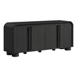 Bellamy Curved 4-Door Sideboard Cabinet in Black Oak
